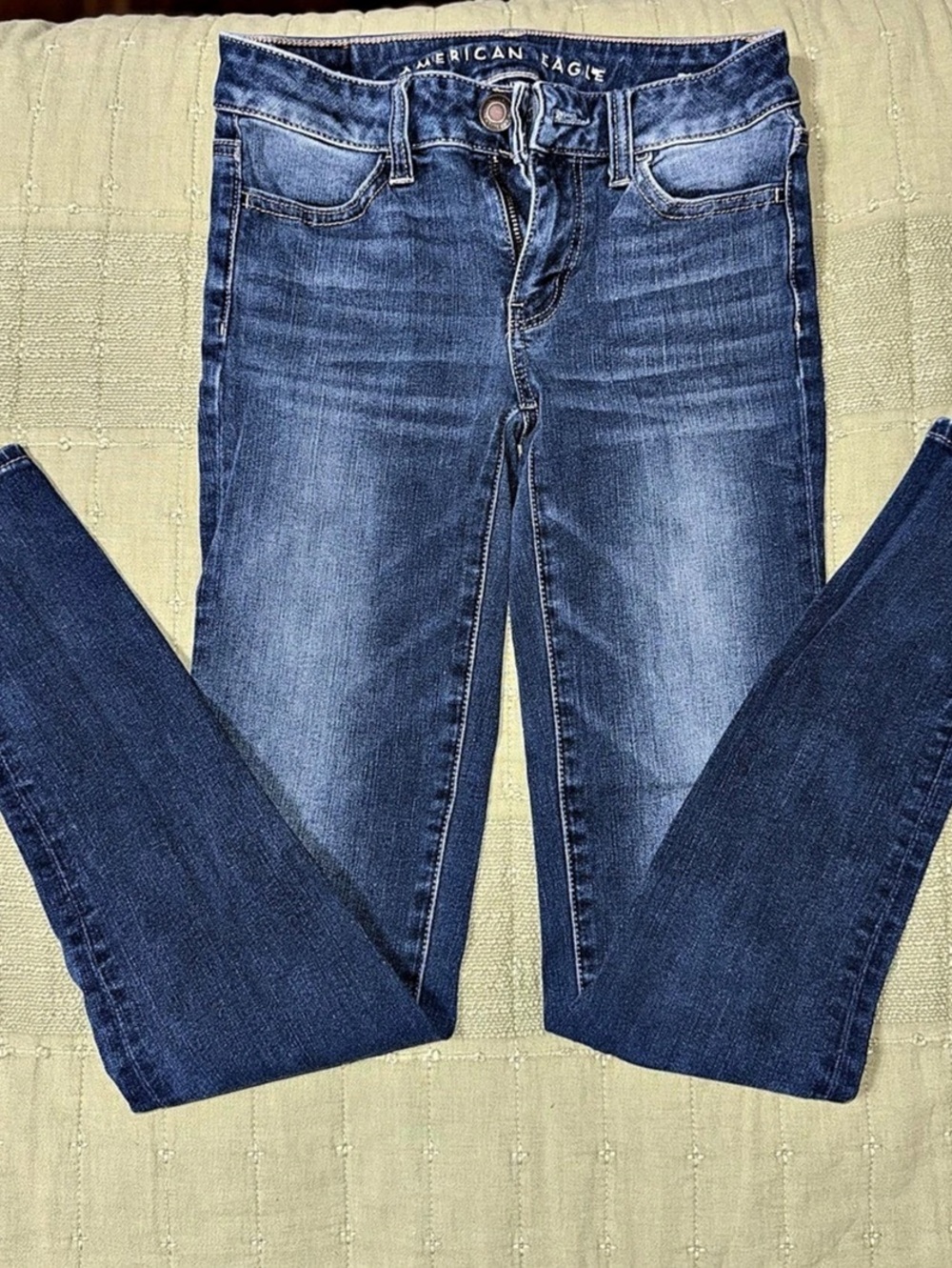American Eagle Jegging Skinny Jeans Blue Size 00 Long